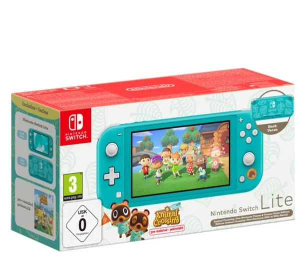 NINTENDO Konsola Nintendo Switch Lite Turquoise + Animal Crossing: New Horizons - 1184503 - zdjęcie